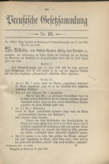 Preußische Gesetzsammlung. 1909, Nr. 16 (30 Juni)