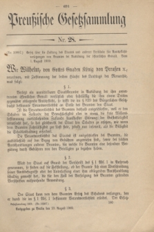 Preußische Gesetzsammlung. 1909, Nr. 28 (23 August)