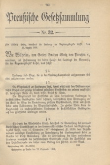 Preußische Gesetzsammlung. 1909, Nr. 32 (23 September)