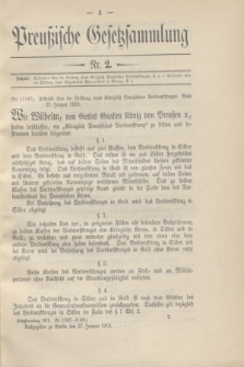 Preußische Gesetzsammlung. 1912, Nr. 2 (27 Januar)