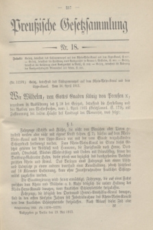 Preußische Gesetzsammlung. 1913, Nr. 18 (19 Mai)