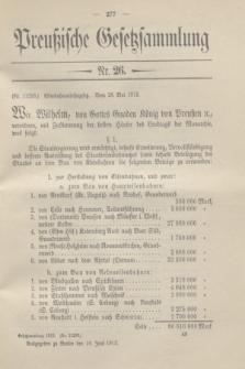 Preußische Gesetzsammlung. 1913, Nr. 26 (10 Juni)