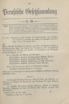 Preußische Gesetzsammlung. 1913, Nr. 35 (17 Juli)