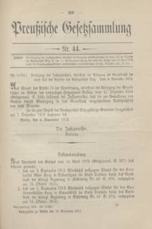 Preußische Gesetzsammlung. 1913, Nr. 44 (14 November)