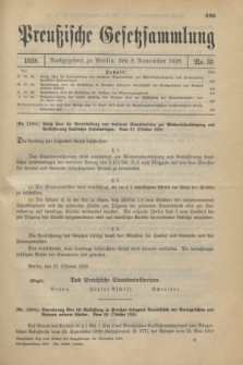 Preußische Gesetzsammlung. 1928, Nr. 35 (8 November)