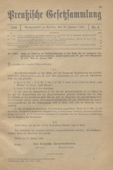 Preußische Gesetzsammlung. 1930, Nr. 4 (30 Januar)