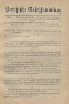 Preußische Gesetzsammlung. 1930, Nr. 8 (8 März)