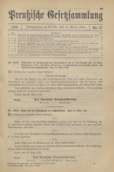 Preußische Gesetzsammlung. 1930, Nr. 12 (31 März)