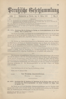 Preußische Gesetzsammlung. 1931, Nr. 5 (10 März)