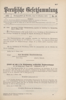 Preußische Gesetzsammlung. 1931, Nr. 38 (9 Oktober)