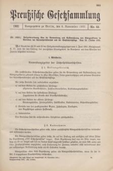 Preußische Gesetzsammlung. 1931, Nr. 44 (6 November)