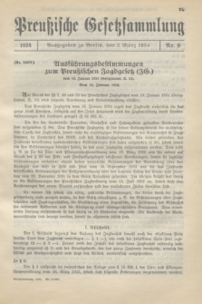 Preußische Gesetzsammlung. 1934, Nr. 9 (2 März)