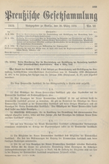 Preußische Gesetzsammlung. 1934, Nr. 16 (26 März)