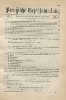 Preußische Gesetzsammlung. 1934, Nr. 28 (29 Juni)