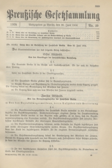 Preußische Gesetzsammlung. 1934, Nr. 29 (30 Juni)