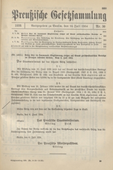 Preußische Gesetzsammlung. 1934, Nr. 30 (14 Juli)
