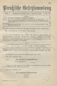 Preußische Gesetzsammlung. 1934, Nr. 38 (8 September)