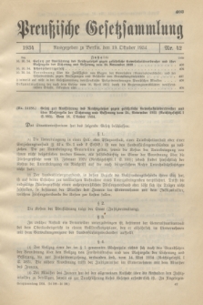 Preußische Gesetzsammlung. 1934, Nr. 42 (19 Oktober)