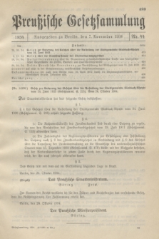 Preußische Gesetzsammlung. 1934, Nr. 44 (7 November)