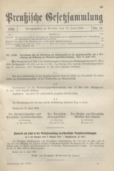 Preußische Gesetzsammlung. 1935, Nr. 14 (19 Juni)