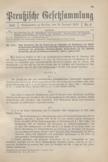 Preußische Gesetzsammlung. 1932, Nr. 6 (26 Januar)