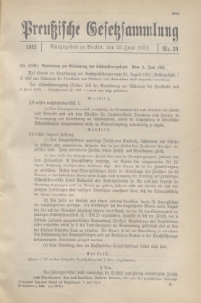 Preußische Gesetzsammlung. 1932, Nr. 34 (23 Juni)