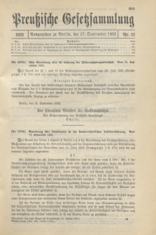 Preußische Gesetzsammlung. 1932, Nr. 53 (27 September)