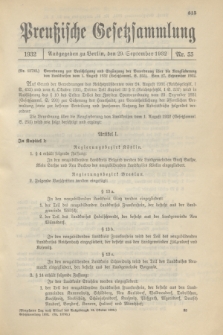 Preußische Gesetzsammlung. 1932, Nr. 55 (29 September)