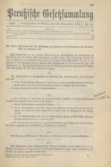 Preußische Gesetzsammlung. 1932, Nr. 64 (29 November)