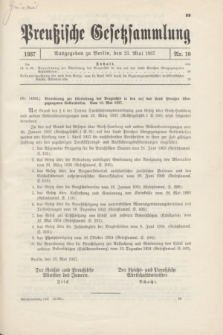 Preußische Gesetzsammlung. 1937, Nr. 10 (21 Mai)