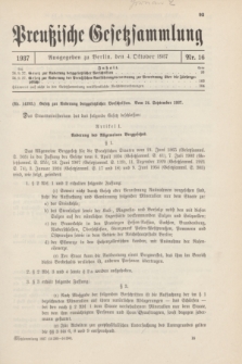 Preußische Gesetzsammlung. 1937, Nr. 16 (4 Oktober)
