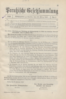Preußische Gesetzsammlung. 1940, Nr. 3 (30 März)
