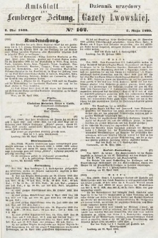 Amtsblatt zur Lemberger Zeitung = Dziennik Urzędowy do Gazety Lwowskiej. 1860, nr 102