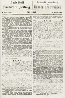 Amtsblatt zur Lemberger Zeitung = Dziennik Urzędowy do Gazety Lwowskiej. 1860, nr 106