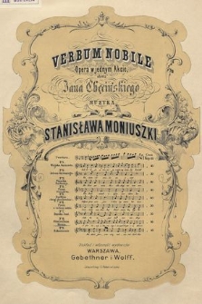Verbum nobile : opera w jednym akcie. No. 8, Oracya Pana Marcina
