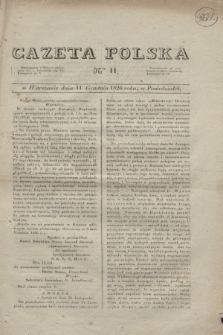 Gazeta Polska. 1826, nr 11 (11 grudnia) + dod.