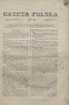 Gazeta Polska. 1826, nr 14 (14 grudnia)