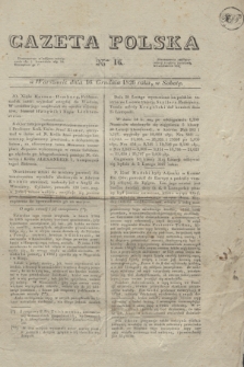 Gazeta Polska. 1826, nr 16 (16 grudnia)