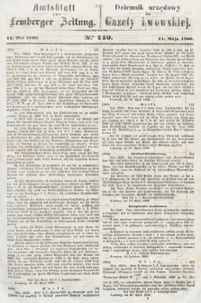 Amtsblatt zur Lemberger Zeitung = Dziennik Urzędowy do Gazety Lwowskiej. 1860, nr 110