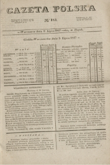Gazeta Polska. 1827, N. 183 (6 lipca)
