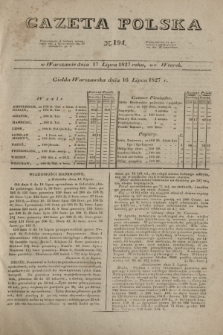 Gazeta Polska. 1827, N. 194 (17 lipca)