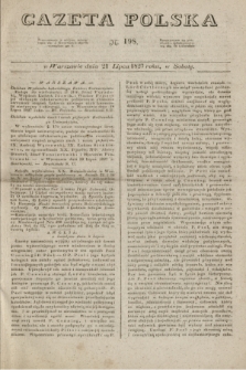 Gazeta Polska. 1827, N. 198 (21 lipca)