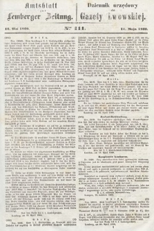 Amtsblatt zur Lemberger Zeitung = Dziennik Urzędowy do Gazety Lwowskiej. 1860, nr 111