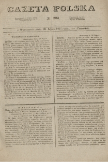 Gazeta Polska. 1827, N. 203 (26 lipca)