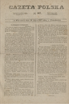 Gazeta Polska. 1827, N. 207 (30 lipca)