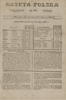 Gazeta Polska. 1827, N. 208 (31 lipca)