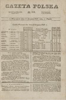 Gazeta Polska. 1827, N. 211 (3 sierpnia)