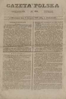 Gazeta Polska. 1827, N. 214 (6 sierpnia)