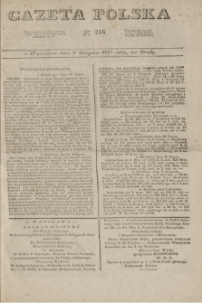 Gazeta Polska. 1827, N. 216 (8 sierpnia)