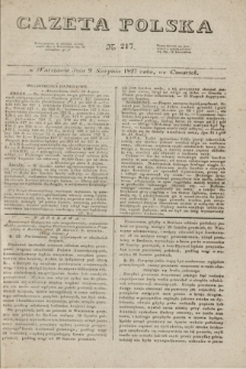 Gazeta Polska. 1827, N. 217 (9 sierpnia)